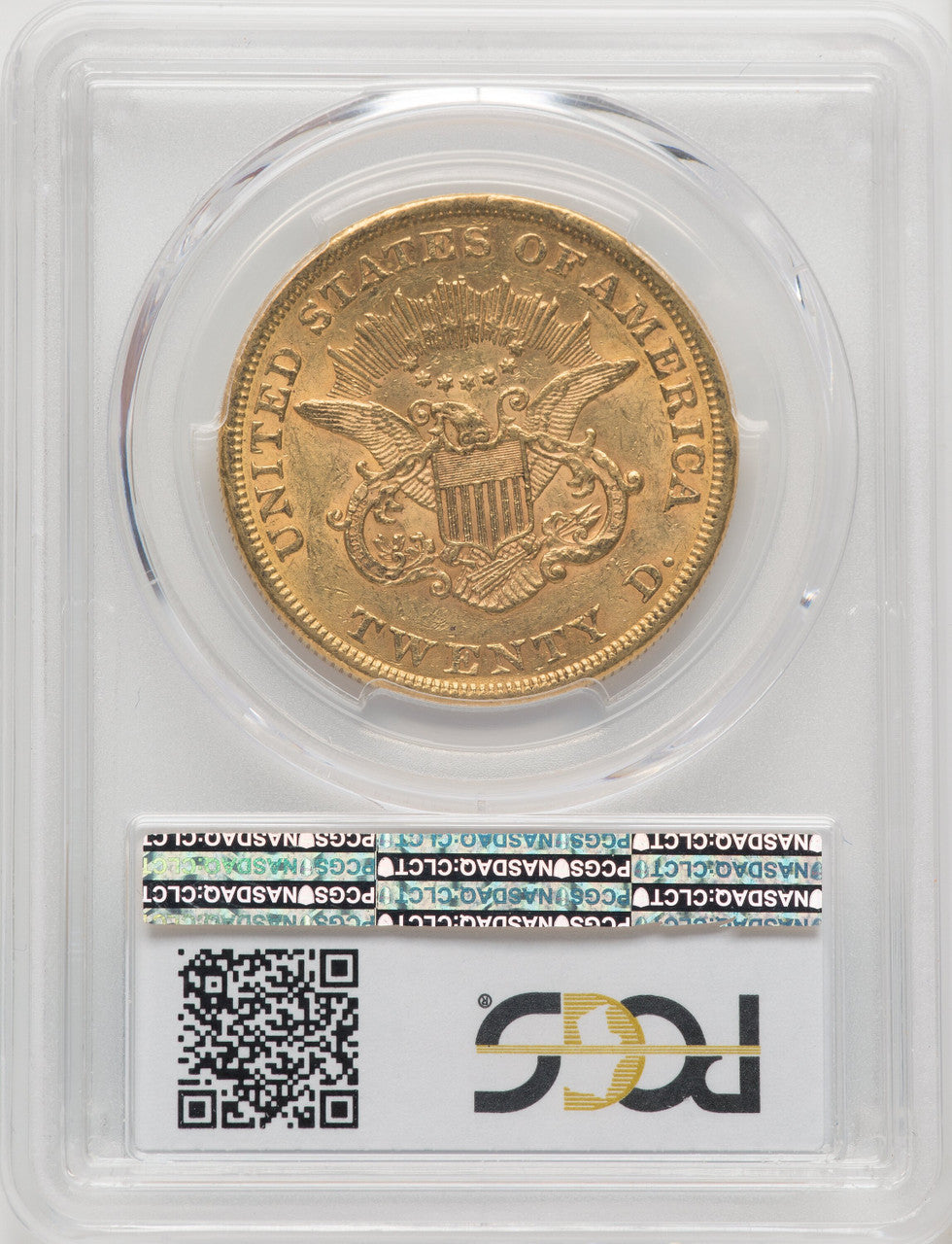 1853 $20 Liberty Double Eagle PCGS AU58 (770254037)