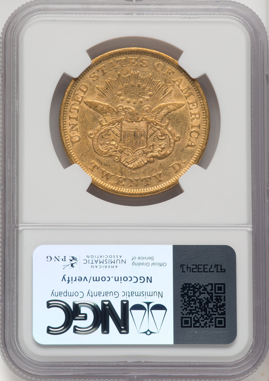 1851 $20 Liberty Double Eagle NGC AU53 (770254036)