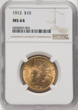 1912 $10 Indian Eagle NGC MS64