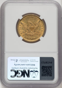 1853 $10 Liberty Eagle NGC AU58 (770254029)