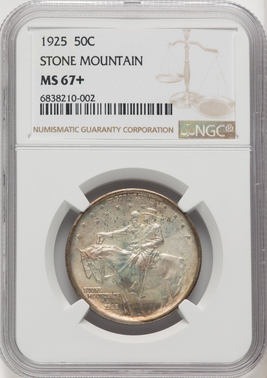 1925 50C Stone Mountain Commemorative Silver NGC MS67+ (770254049)