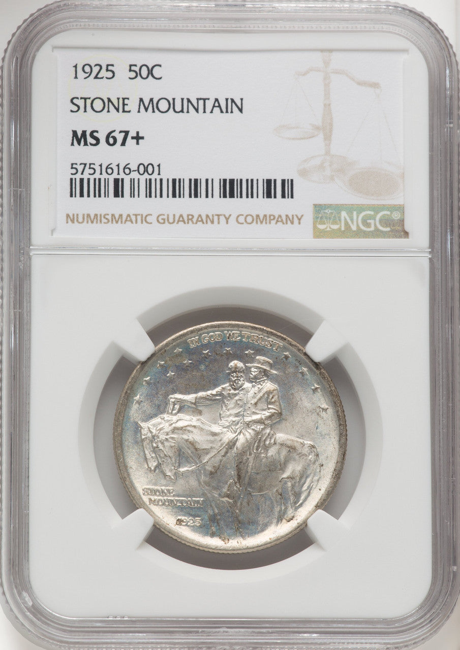 1925 50C Stone Mountain Commemorative Silver NGC MS67+ (770254048)