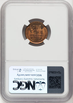 1931-S 1C RD Lincoln Cent NGC MS66