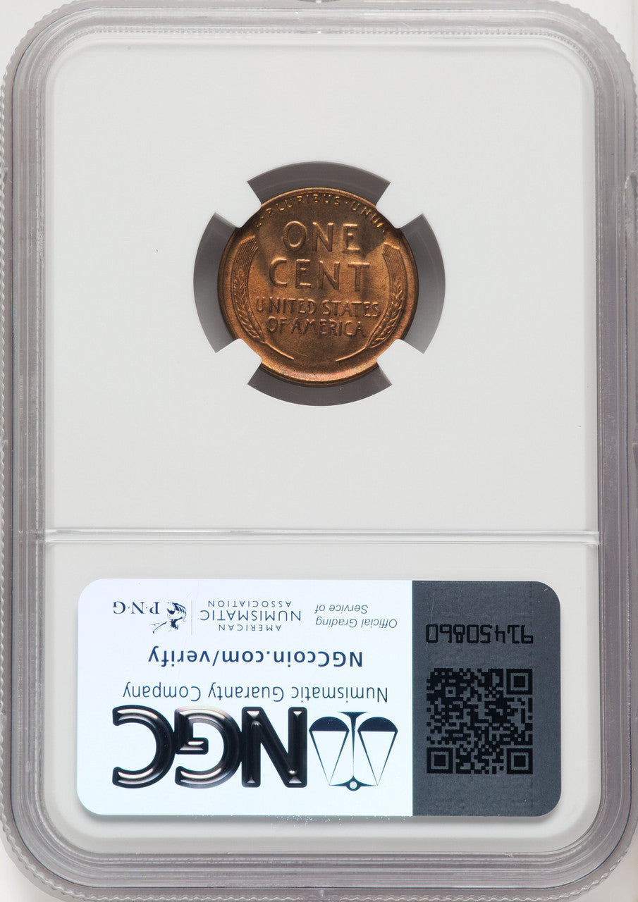 1931-S 1C RD Lincoln Cent NGC MS66