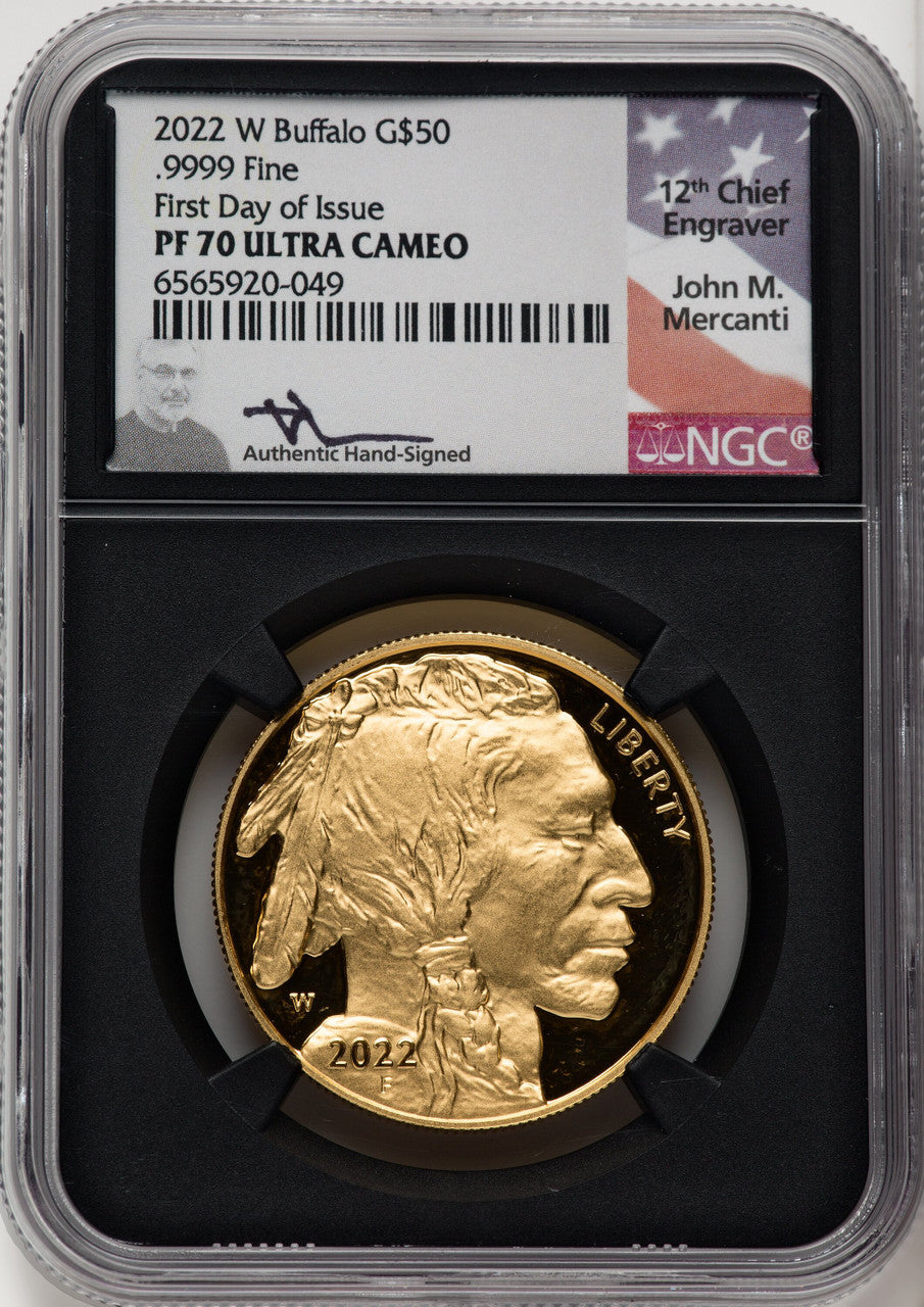 2022-W G$50 Gold Buffalo FDI DCAM NGC PF70