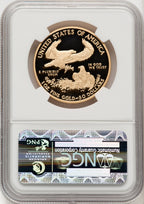 2010-W $50 One-Ounce Gold Eagle First Strike ER Blue NGC PF70
