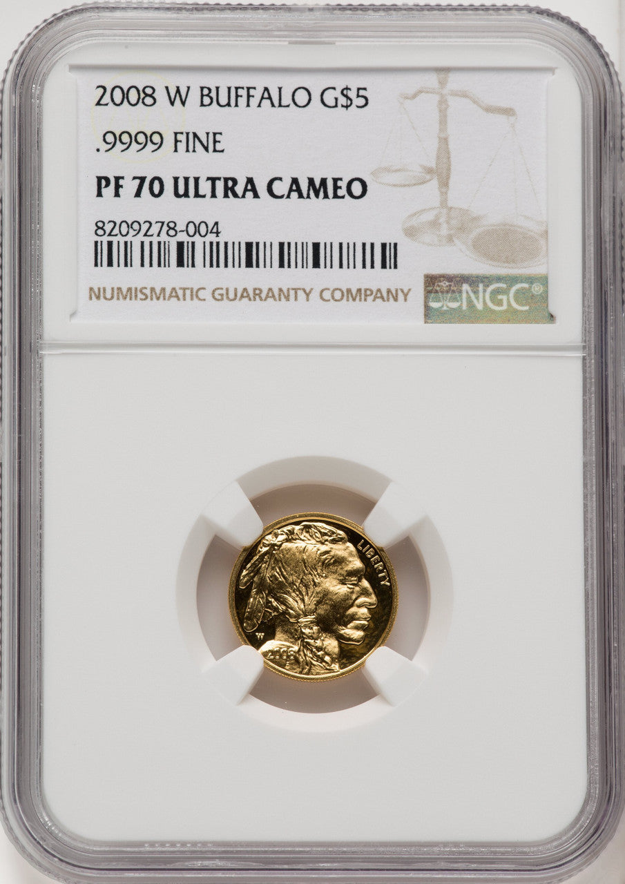 2008-W Gold American Buffalo 4-Coin Set NGC PF70