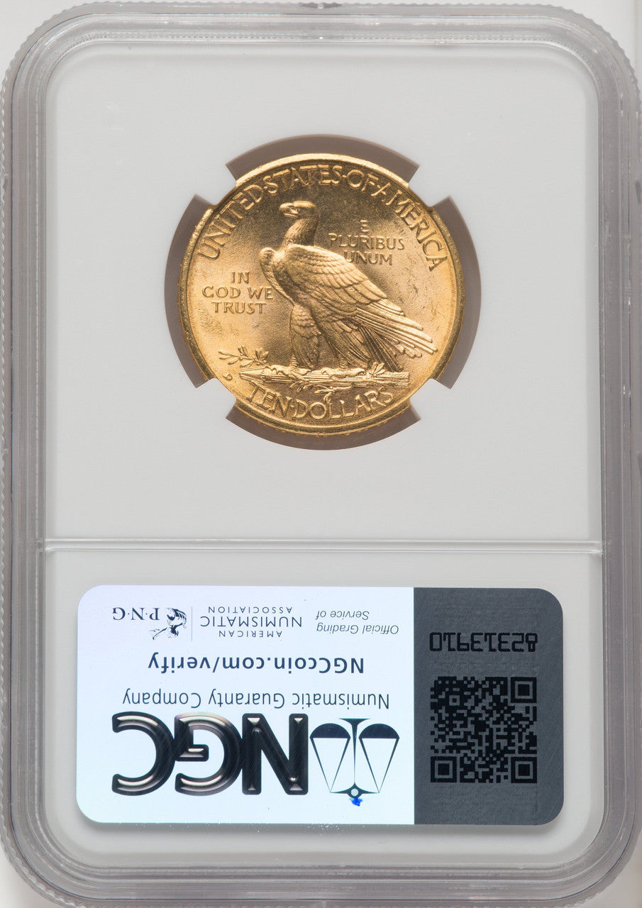 1910-D $10 Indian Eagle NGC MS65 (910437003)