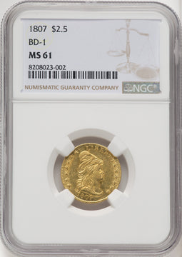 1859 $2.50 Old Rev. Liberty Quarter Eagle NGC MS62 (910404016)