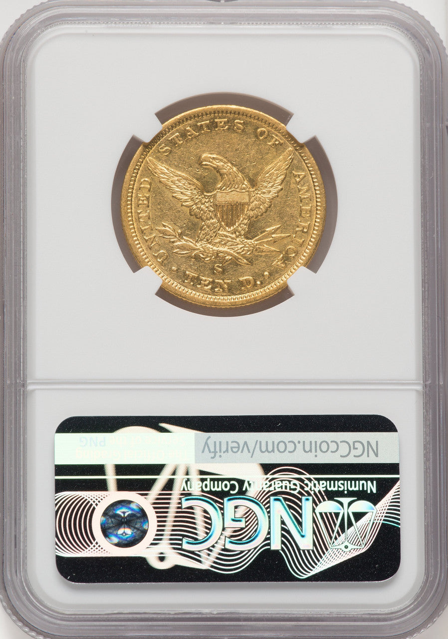 1856-S $10 Liberty Eagle NGC AU58 (910419015)