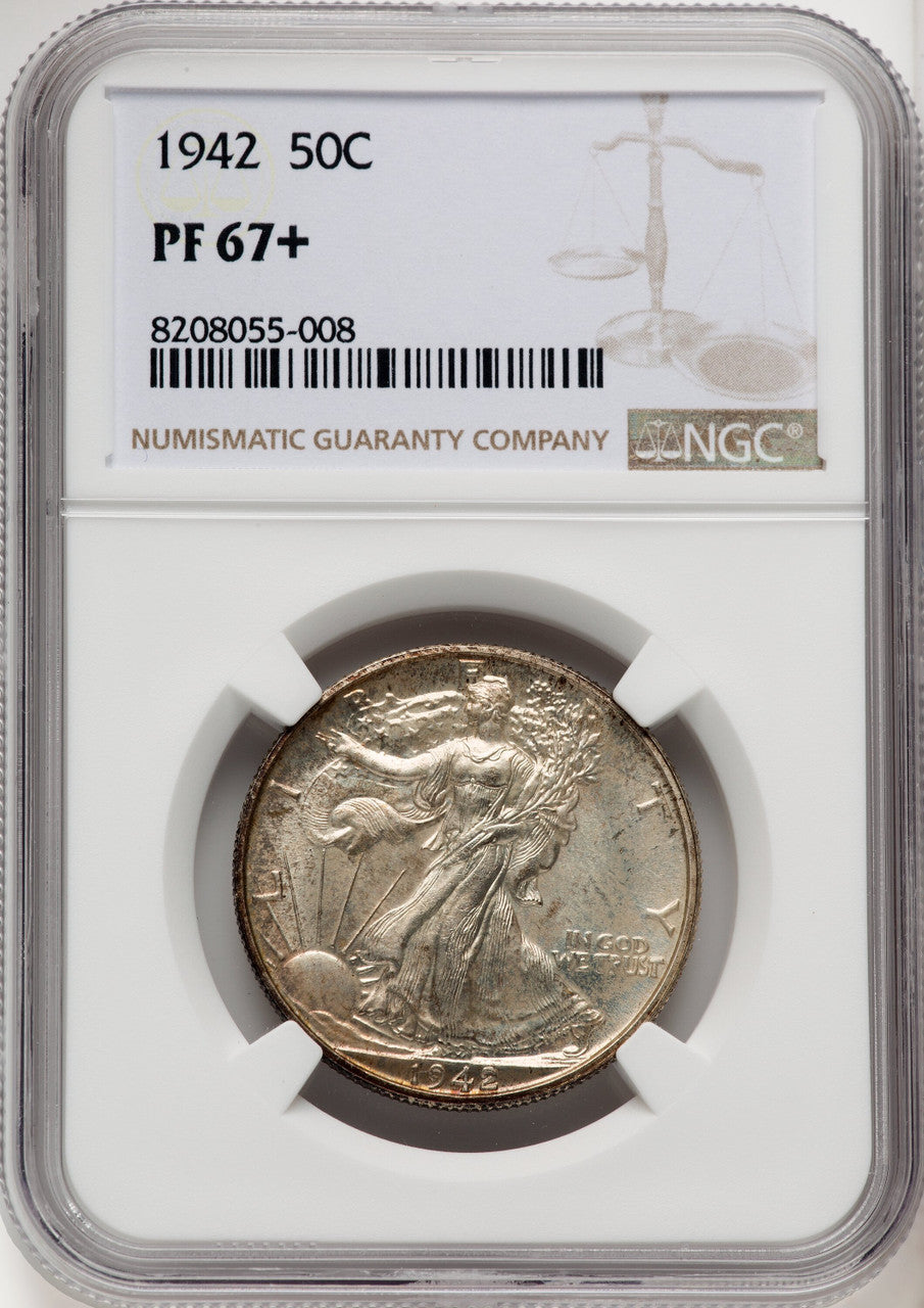 1942 50C Proof Walking Liberty Half Dollar NGC PR67+ (910480058)