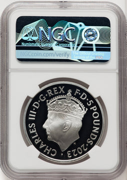 2023 G. Britain Silver King Charles III Coronation NGC PF70UCAM