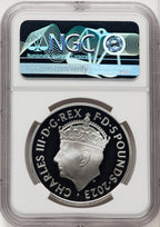 2023 G. Britain Silver King Charles III Coronation NGC PF70UCAM