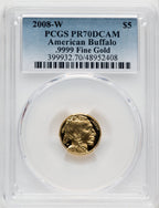 2008-W Tenth-Ounce Gold Buffalo PCGS PR70