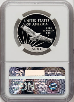 2017-W $100 One-Ounce Platinum Eagle Statue of Liberty 20th Anniversary First Strike NGC PF70