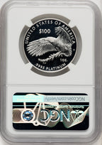 2018-W $100 One Ounce Platinum Eagle Life First Strike FR Blue NGC PF70