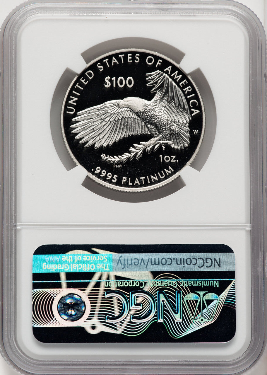2021-W $100 One-Ounce Platinum Eagle Freedom of Religion NGC PF70 (770402002)