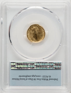 2016-W 10C Mercury Dime Gold 100th Anniversary First Strike FDI Flag PCGS SP70