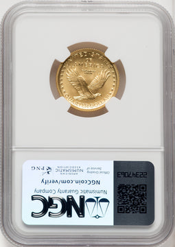 2016-W 25C Standing Liberty Quarter-Ounce Gold 100th Anniversary Brown Label NGC MS70 (519548140)