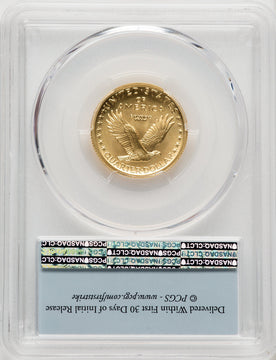 2016-W 25C Standing Liberty Quarter-Ounce Gold 100th Anniversary First Day of Issue First Strike FS Flag PCGS SP70