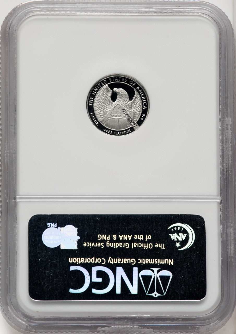 2007-W $10 Tenth-Ounce Platinum Eagle Brown Label NGC PF70 (770462062)
