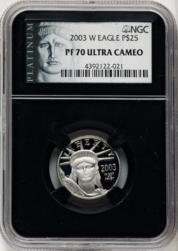 2003-W $25 Quarter-Ounce Platinum Eagle Statue of Liberty NGC PF70 (770462043)