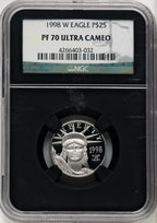 1998-W $25 Quarter-Ounce Platinum Eagle Statue of Liberty NGC PF70 (770462026)