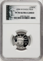 2004-W P$25 Quarter-Ounce Platinum Eagle Statue of Liberty NGC PF70 (770462051)
