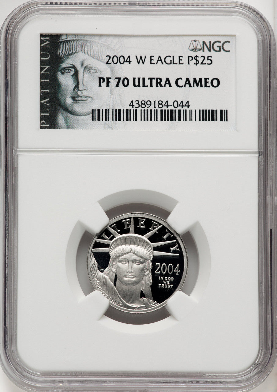 2004-W P$25 Quarter-Ounce Platinum Eagle Statue of Liberty NGC PF70 (770462051)