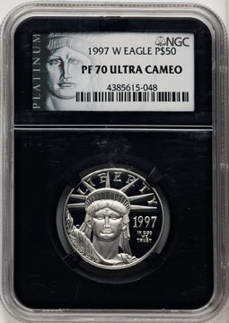 1997-W $50 Half-Ounce Platinum Eagle NGC PF70 (770462023)