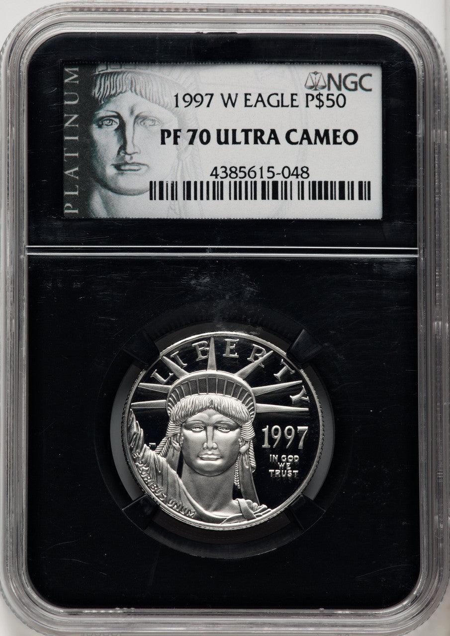 1997-W $50 Half-Ounce Platinum Eagle NGC PF70 (770462023)