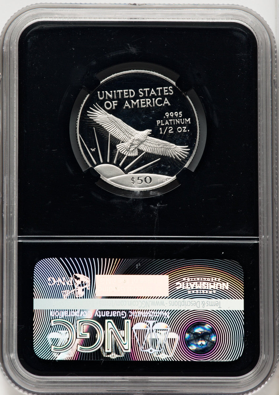 1997-W $50 Half-Ounce Platinum Eagle NGC PF70 (770462023)