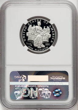2006-W $50 Half-Ounce Platinum Eagle Statue of Liberty Brown Label NGC PF70 (770462060)