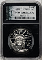 1997-W $100 One-Ounce Platinum Eagle Statue of Liberty NGC PF70 (770462024)