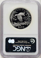 1999-W $100 One-Ounce Platinum Eagle Statue of Liberty Brown Label NGC PF70 (770462032)