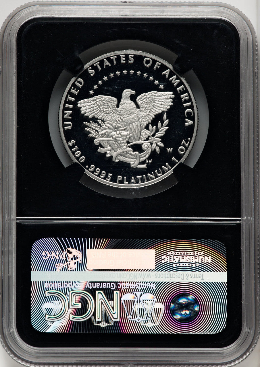 2005-W $100 One-Ounce Platinum Eagle Statue of Liberty NGC PF70