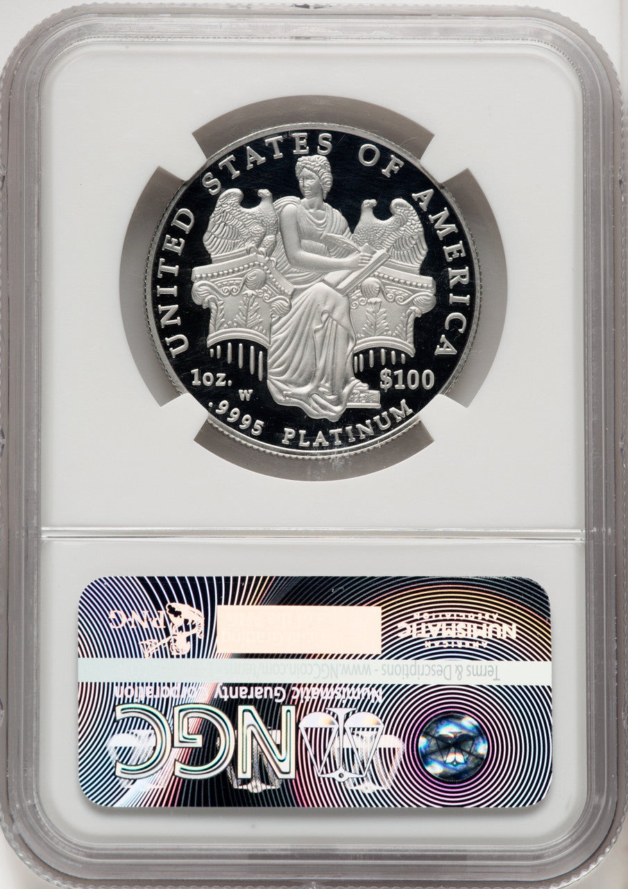 2006-W $100 One-Ounce Platinum Eagle Statue of Liberty Brown Label NGC PF70 (770462061)