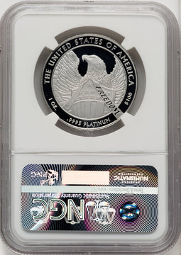 2007-W $100 One-Ounce Platinum Eagle Statue of Liberty Brown Label NGC PF70 (770462065)