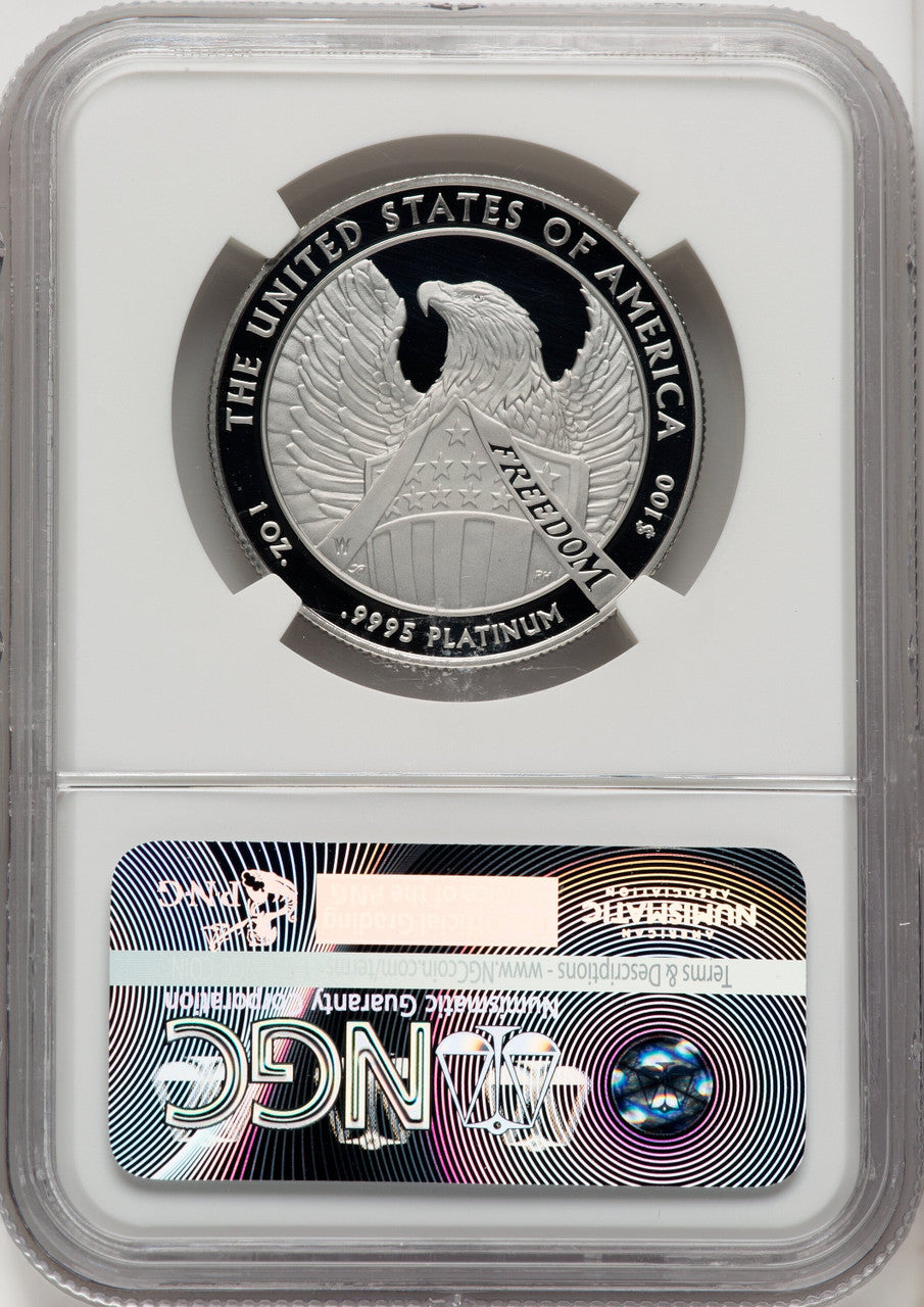 2007-W $100 One-Ounce Platinum Eagle Statue of Liberty Brown Label NGC PF70 (770462065)
