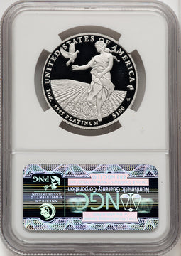 2011-W $100 One-Ounce Platinum Eagle First Strike ER Blue NGC PF70 (770462078)