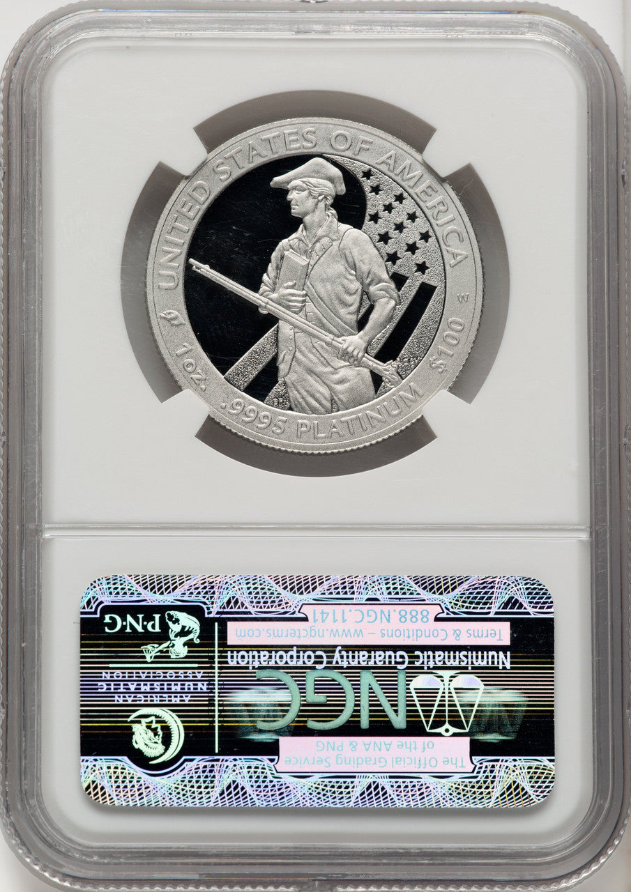 2012-W $100 One-Ounce Platinum Eagle First Strike ER Blue NGC PF70