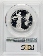 2015-W $100 One-Ounce Platinum EagleFirst Day of Issue FDI Blue Gradient PCGS PR70