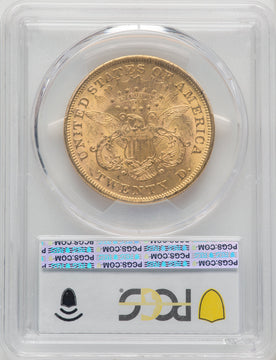 1866 $20 Liberty Double Eagle PCGS MS61