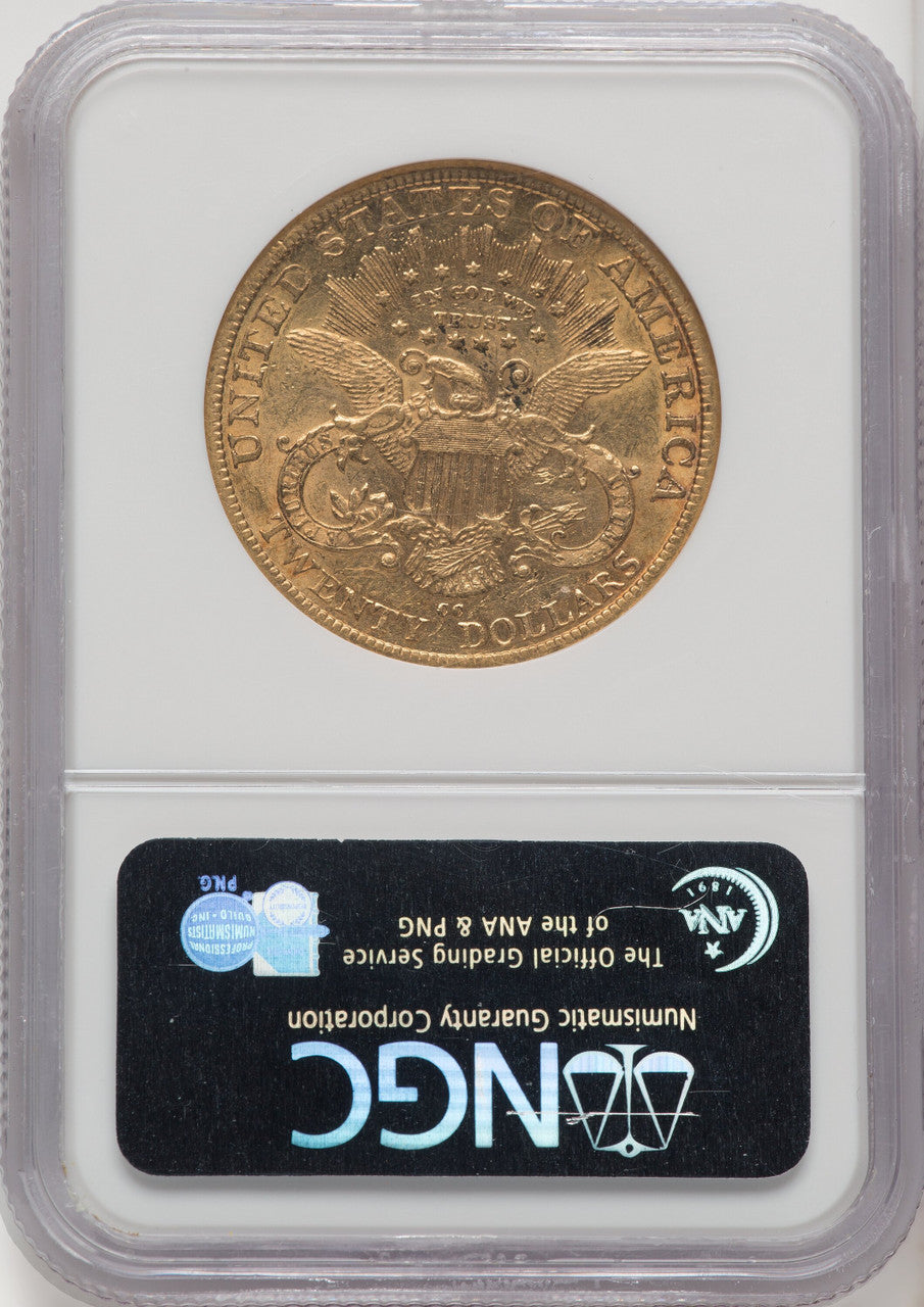 1883-CC $20 Liberty Double Eagle NGC AU53 (770582049)