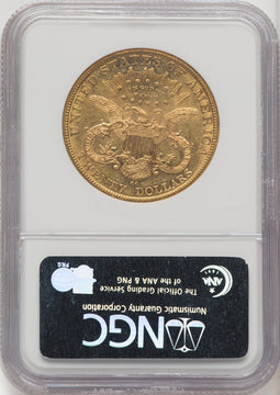 1882-CC $20 Liberty Double Eagle NGC AU55 (770582048)