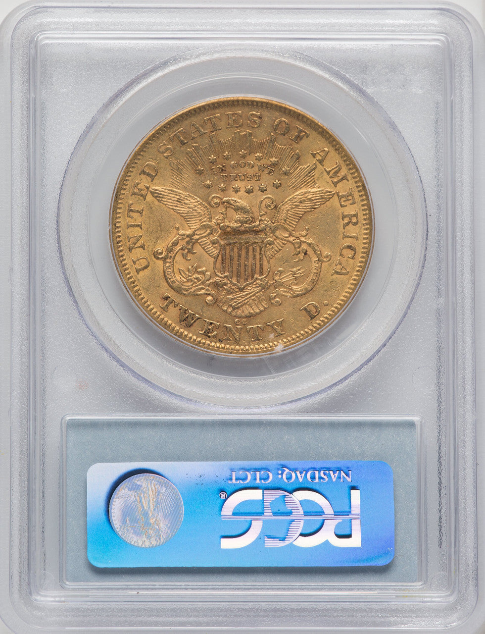 1876-CC $20 Liberty Double Eagle PCGS AU53
