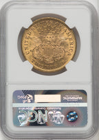 1876 $20 CAC Liberty Double Eagle NGC MS61