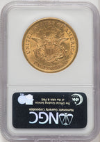 1853 $20 CAC Liberty Double Eagle NGC AU58 (770582031)