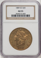 1889-CC $20 Liberty Double Eagle NGC AU55 (770582054)