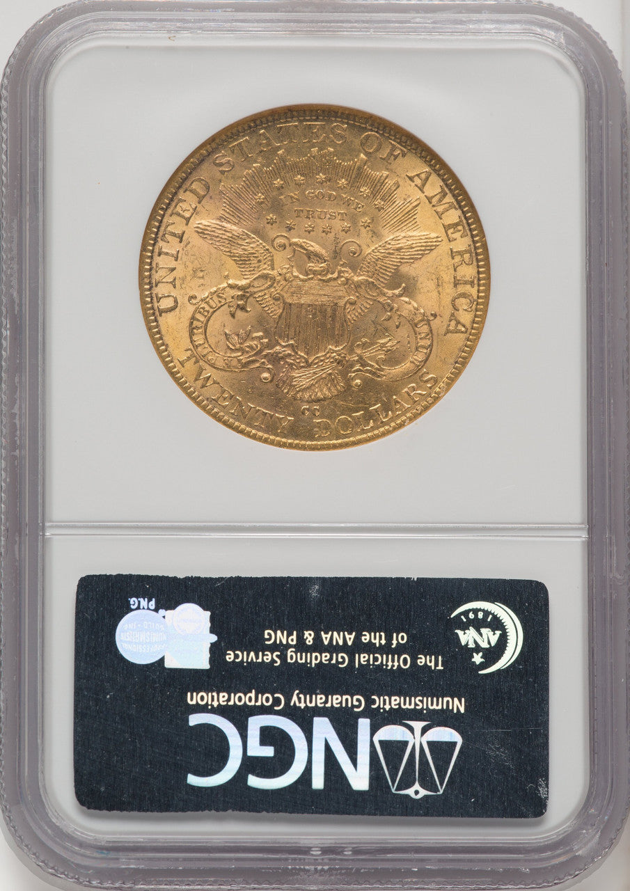 1884-CC $20 Liberty Double Eagle NGC MS61 (770582051)